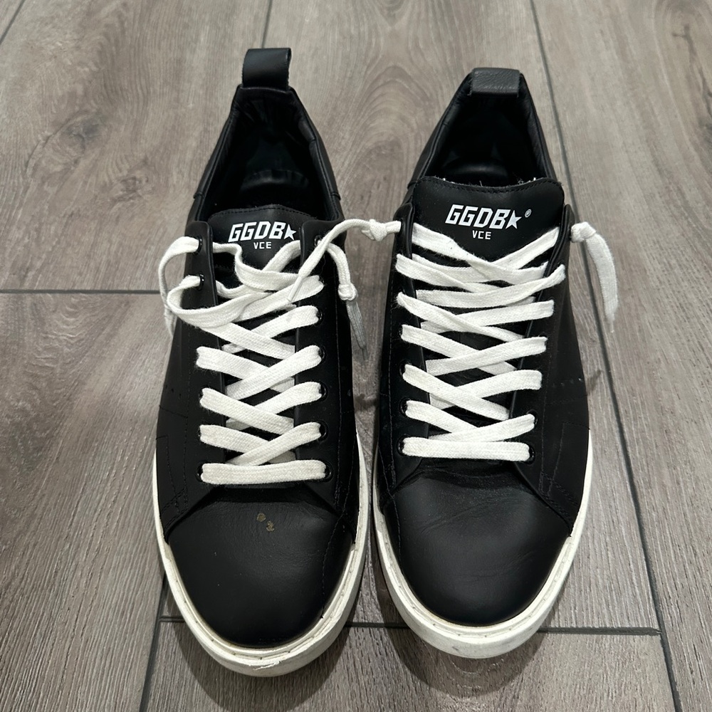 Golden Goose Black and White Star Sneakers